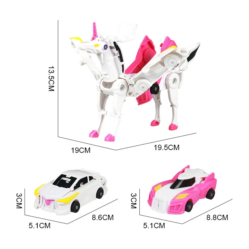 Hello Carbot Unicorn Mirinae Prime Series Body Robot Kit Toys Models 2 In 1 One Step Model Deformed Car Toy For Boy Girl Gift