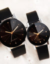 Couple Watches Korean Style Watch Ladies And Men Clock Casual Quartz Leather Band Wristwatches