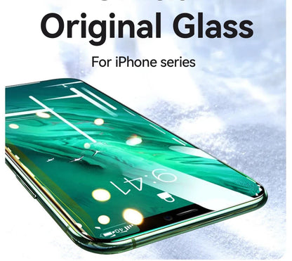 1/2/3pcs HD Glass Screen Protector for iPhone 16 15 14 13 12 Pro Max Full Screen Tempered Glass Protection for iPhone