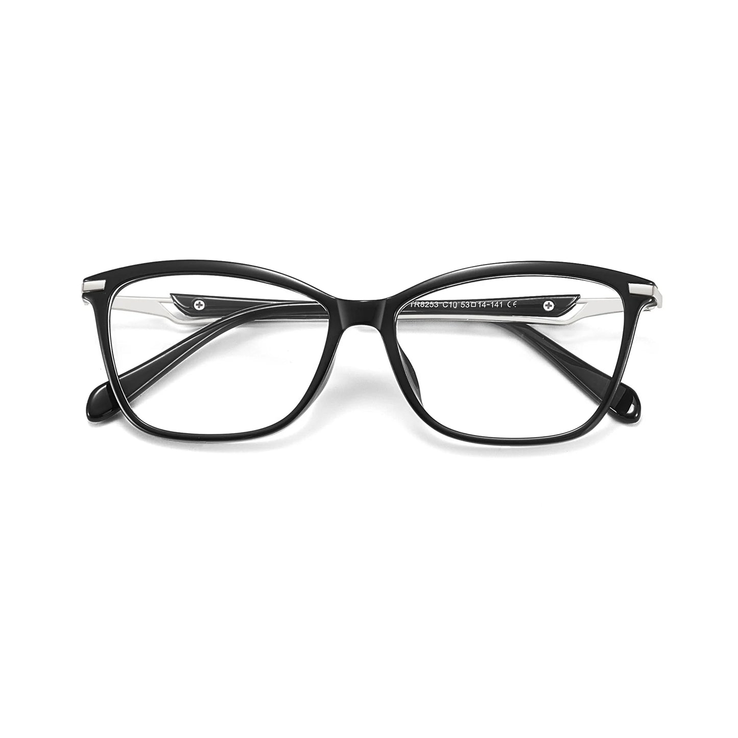 Retro Square Cat Eye Lightweight TR90 Eyeglasses Frames for Women