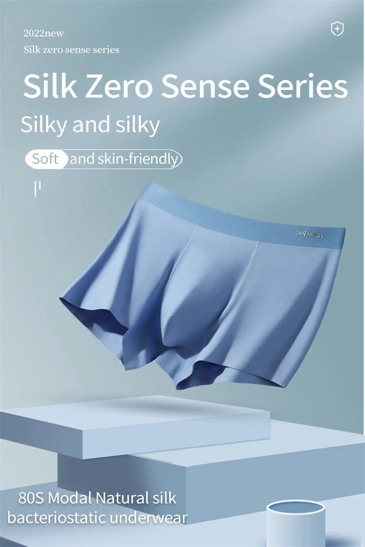 3-Pack Seamless Modal Silk Boxer Shorts – 80 Count