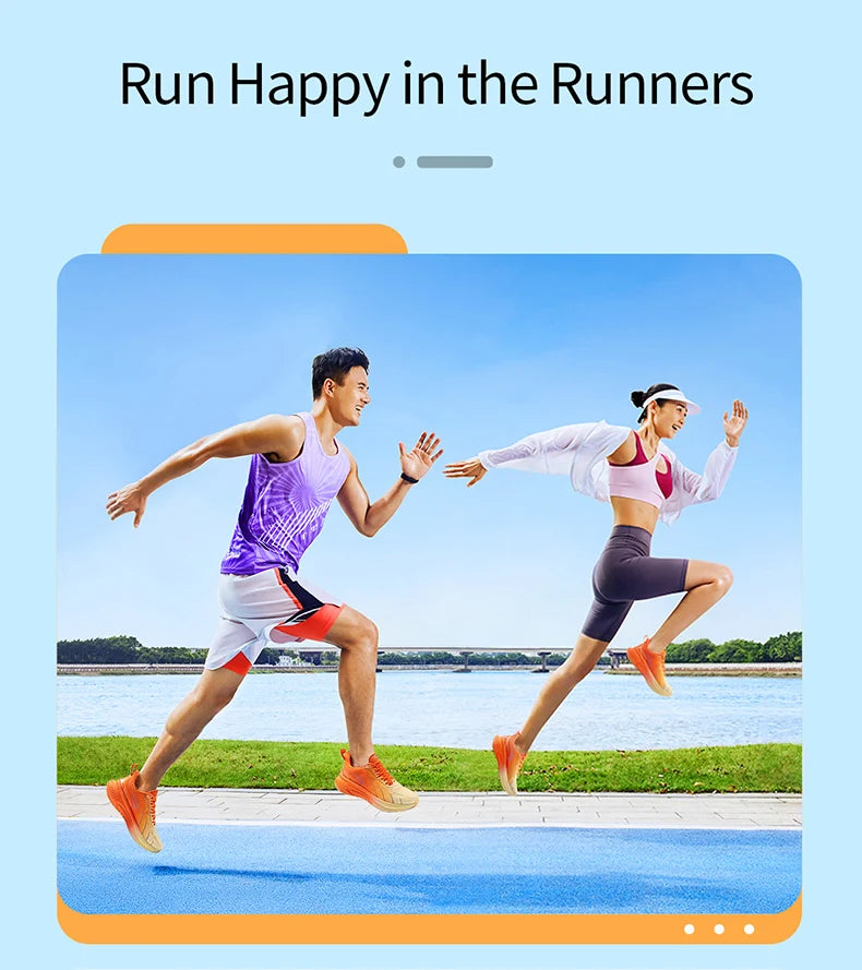 Cushioning Running Shoes For Men Suitable Heavy Runners Lace Up Sports Women Non-slip Outdoor Athletic Male Sneakers