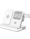 Four in one desktop clock wireless charger that can charge phones, headphones, and watches simultaneously