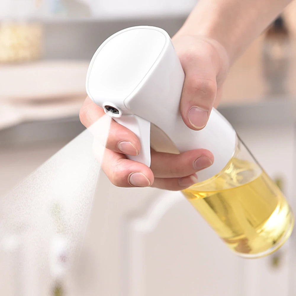 220ML Glass Bowl BBQ Olive Oil Spray Diffuser For Kitchen Dispenser Bottle Squirt Container Vinegar Soy Sauce Fuel Injection Pot
