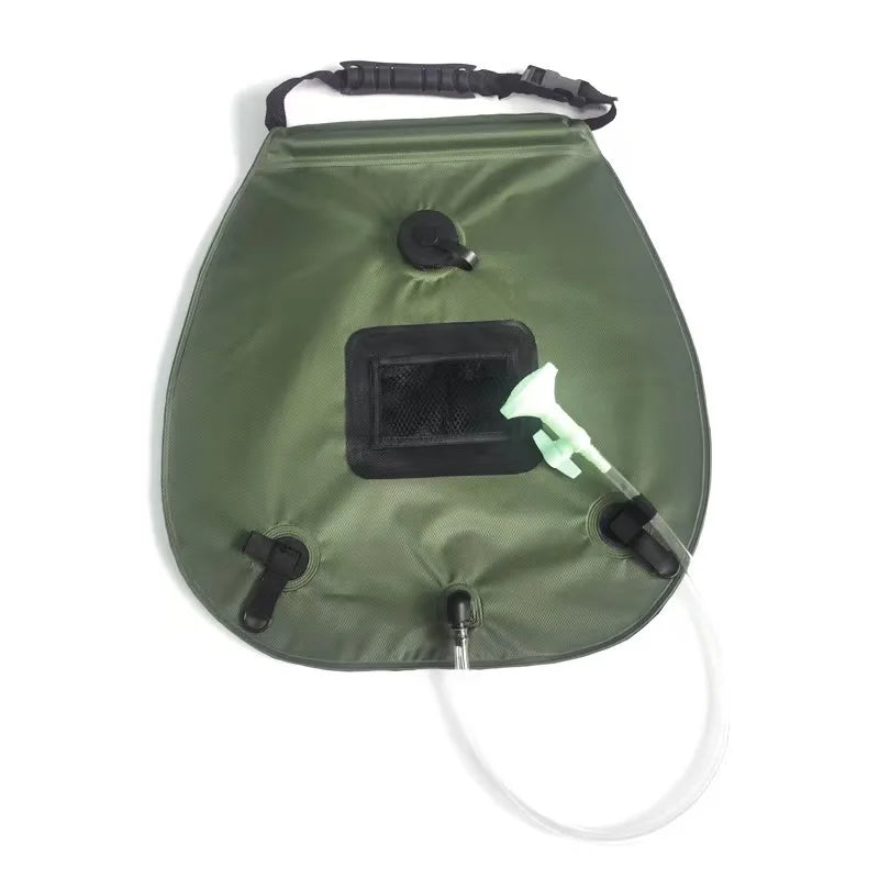 20L Portable Solar Heated Camping Shower Bag with Shower Head