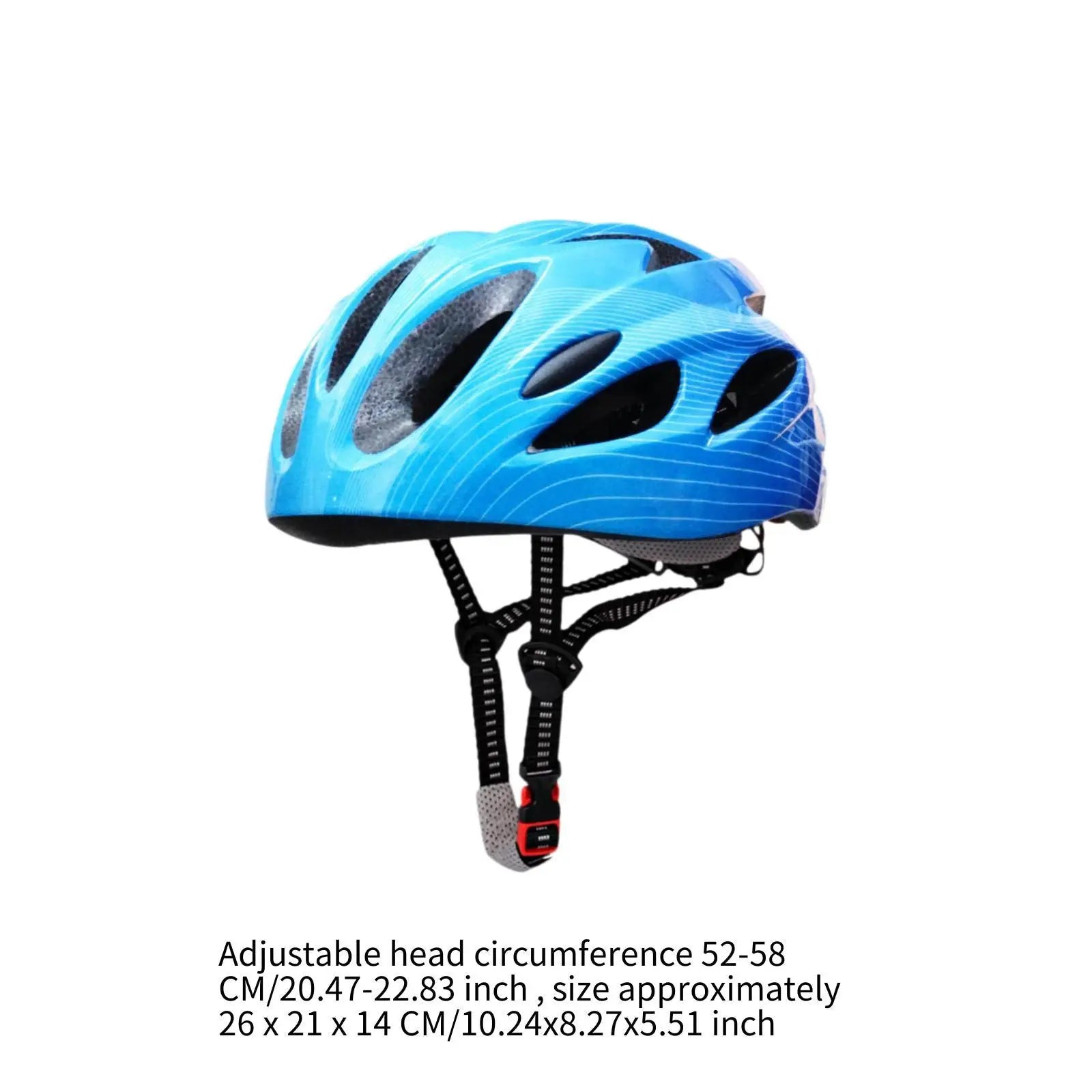 Bike Helmet Head Circumference 52cm-56cm Bicycle Helmet for Outdoor Sports Riding Rock Climbing Bicycling Roller Skating