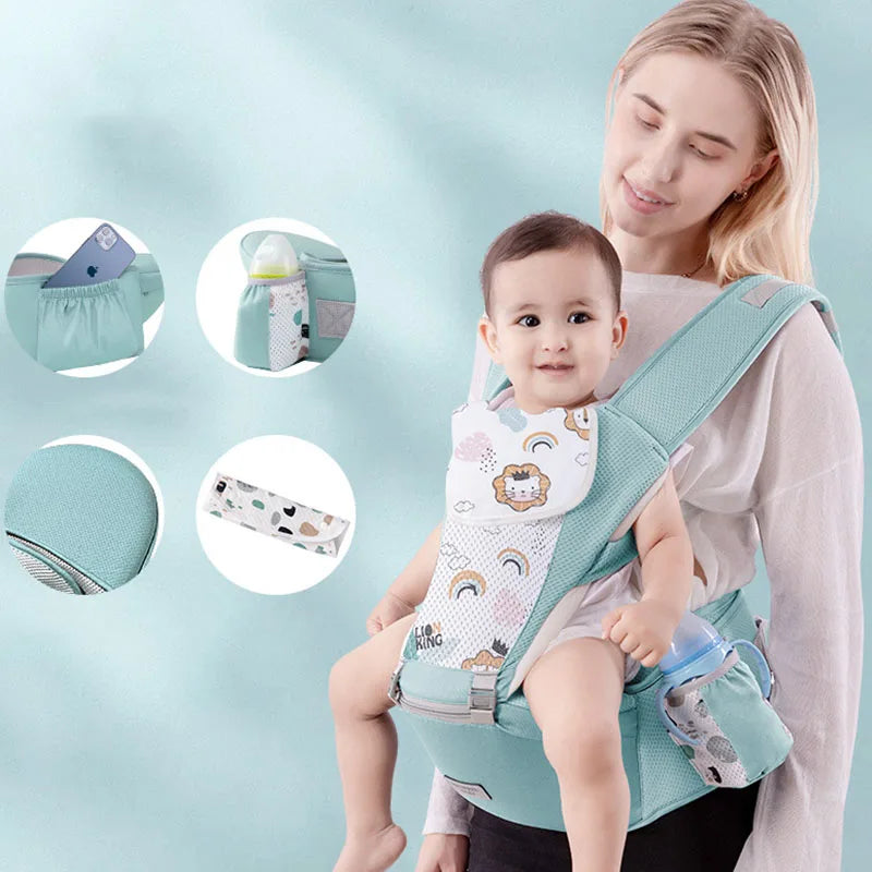 Carrier Waist Stool With Storage Bag Kangaroo Shoulder Swaddle Sling   Wrap Ergonomic Backpack Hipseat