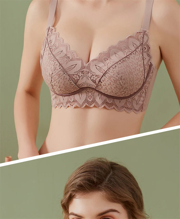 Women’s Push-Up Wire-Free Bra – Comfortable Adjustable Straps Bralette