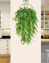 80CM Artificial Persian Fern Plants Vine Hanging Baskets Fake Plant Garland Rattan for Wall Garden Home Wedding Party Decor