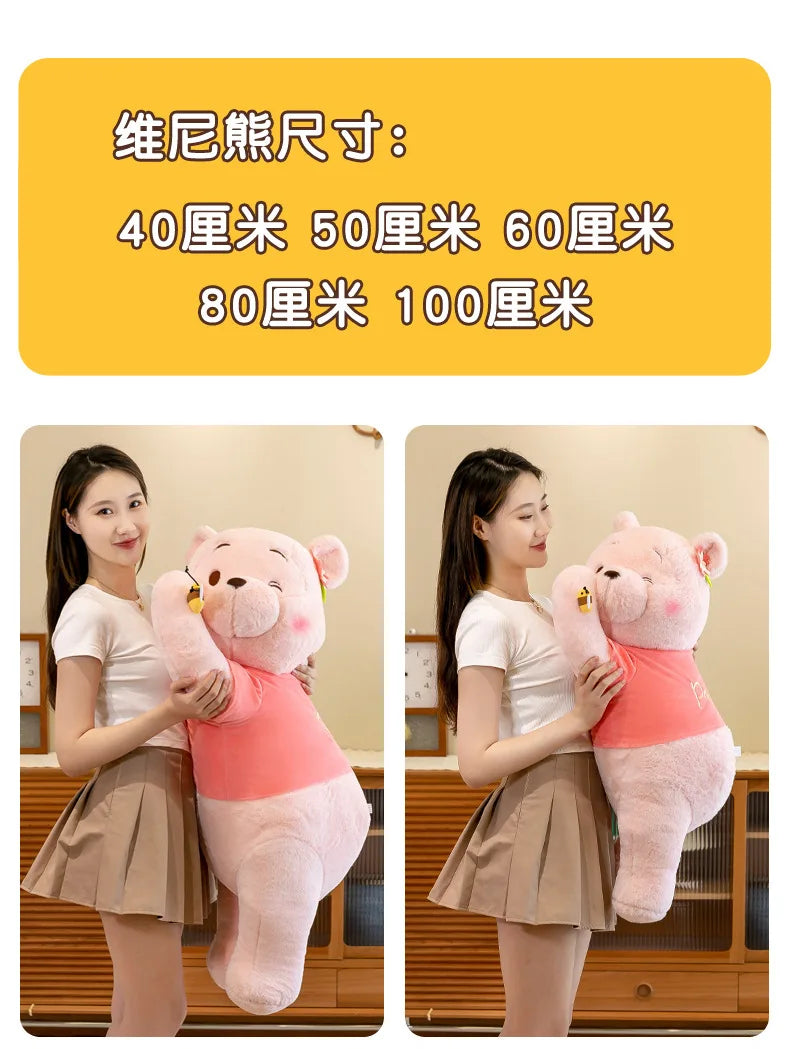 Winnie Bear Plush Stuffed Animal Soft Cartoon Pillow