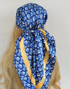 Retro Women Silk Scarf Bandanna Fashion Bohemian Pattern Square Hijab Lady Wrap Headband foulard muffler