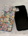Fashion Embroidery Effect Skull Skeleton Phone Case For iPhone 16 15 Pro Max 16 Plus 2 in 1 Hard Protection Cover Funda