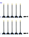 Free Bending Yellow Copper Mist Nozzle 8mm Straight Push Lock Joint Garden Watering Humidification Sprayer