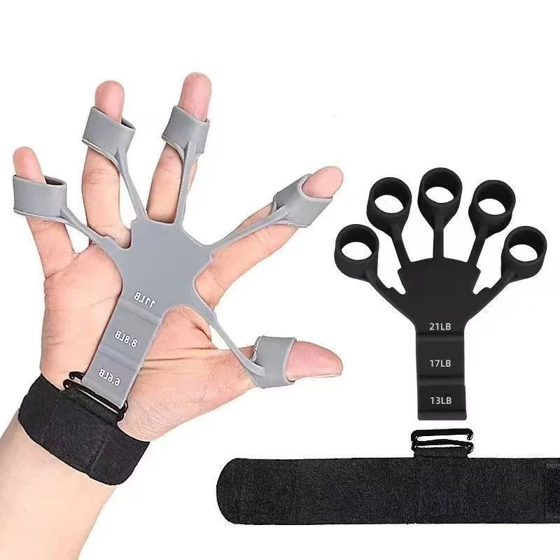 5 Finger Silicone Wrist Puller Stretching Tool Finger Trainer  Aids Hand Training Strength Exercise