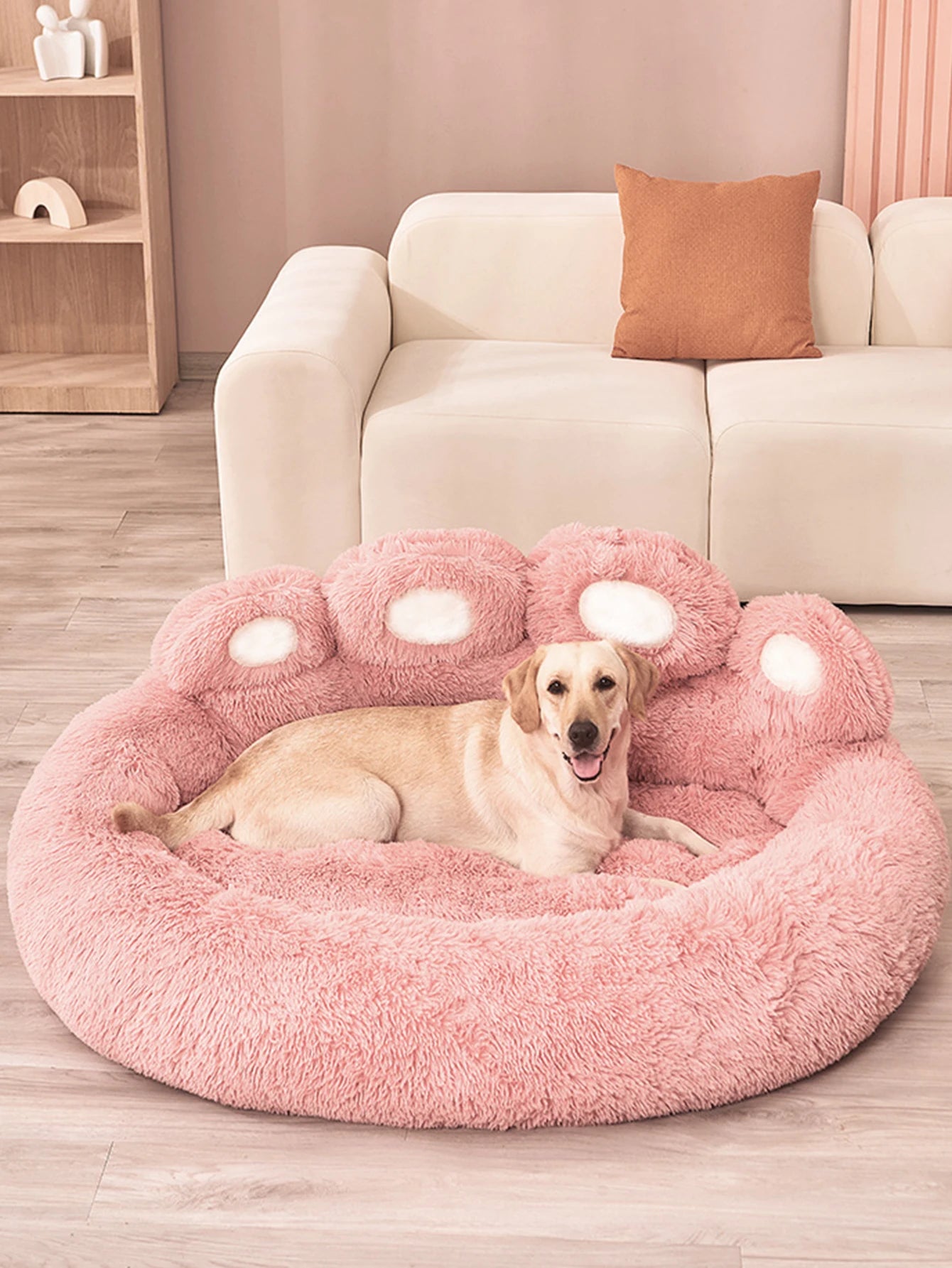 Winter Plush Pet Sofa Bed for Dogs and Cats