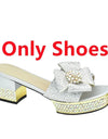 Nigerian Italian Shoes and Bags Set Decorated with Rhinestone Luxury Shoe and Bag Set for Party in Women