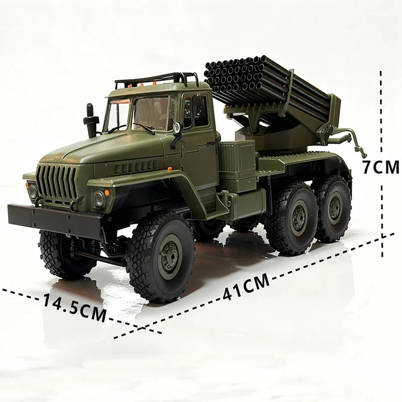 1 to 16 Scale 6WD Remote Control Military Rocket Launcher Truck