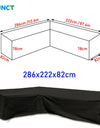 Corner Outdoor Sofa Cover Garden Rattan Corner Furniture Cover V Shape Waterproof Sofa Protect Set All-Purpose Dust Covers