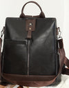 Backpacks PU Leather Travel Back Pack Ladies Large Capacity Shoulder Handbags