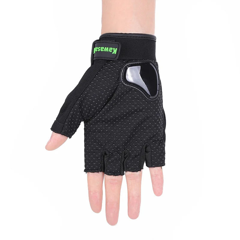 Breathable Half Finger Gloves Summer Outdoor Bicycle Gloves Motorcycle Gloves