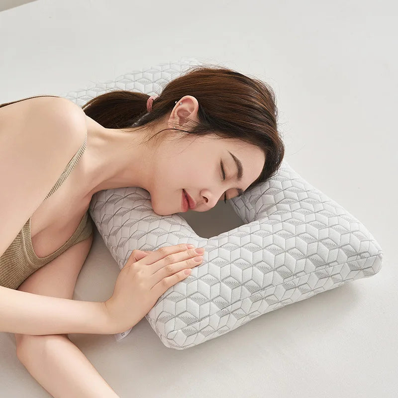 Ear protection pillow, side sleeping non pressure ear pillow, bedridden elderly pillow, ear piercing pillow, headphone pillow,