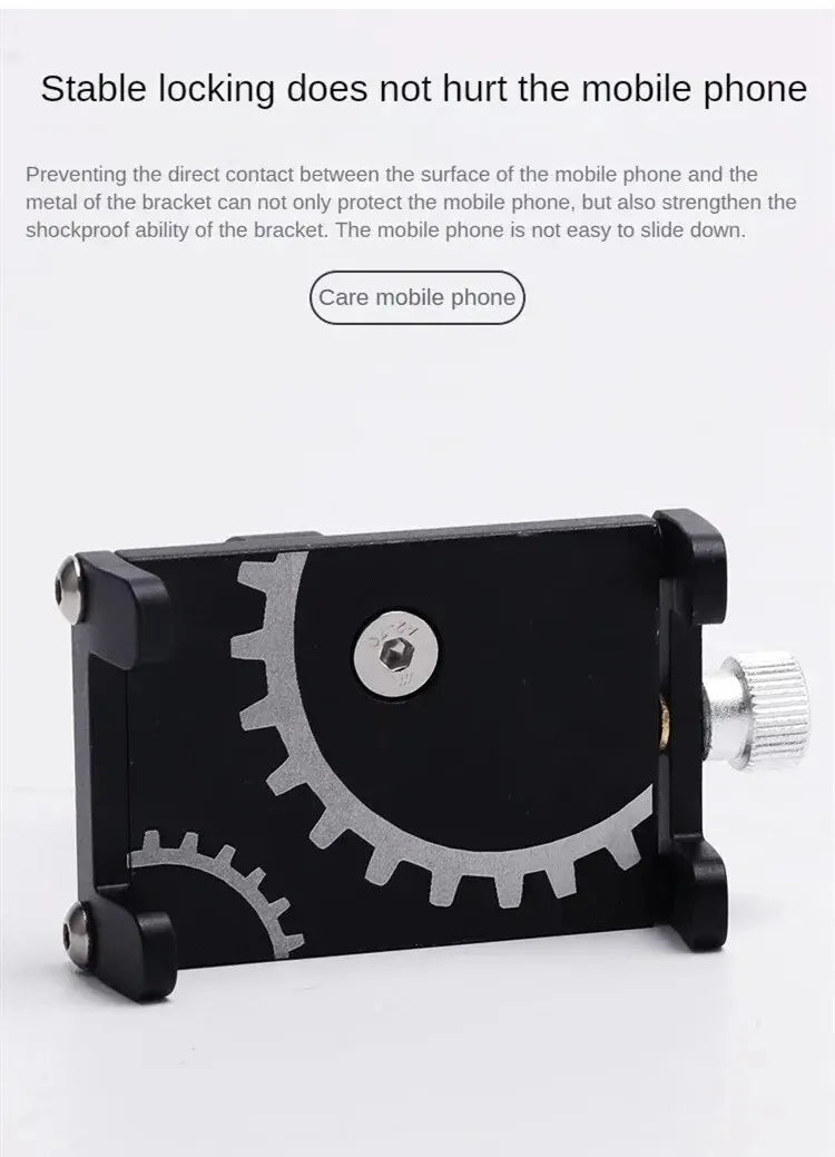 Bicycle Phone Holder Mount Universal Mobile Cell Metal Riding MTB Motorcycle Stand Bracket Bike Moto Handlebar Antislip Clip