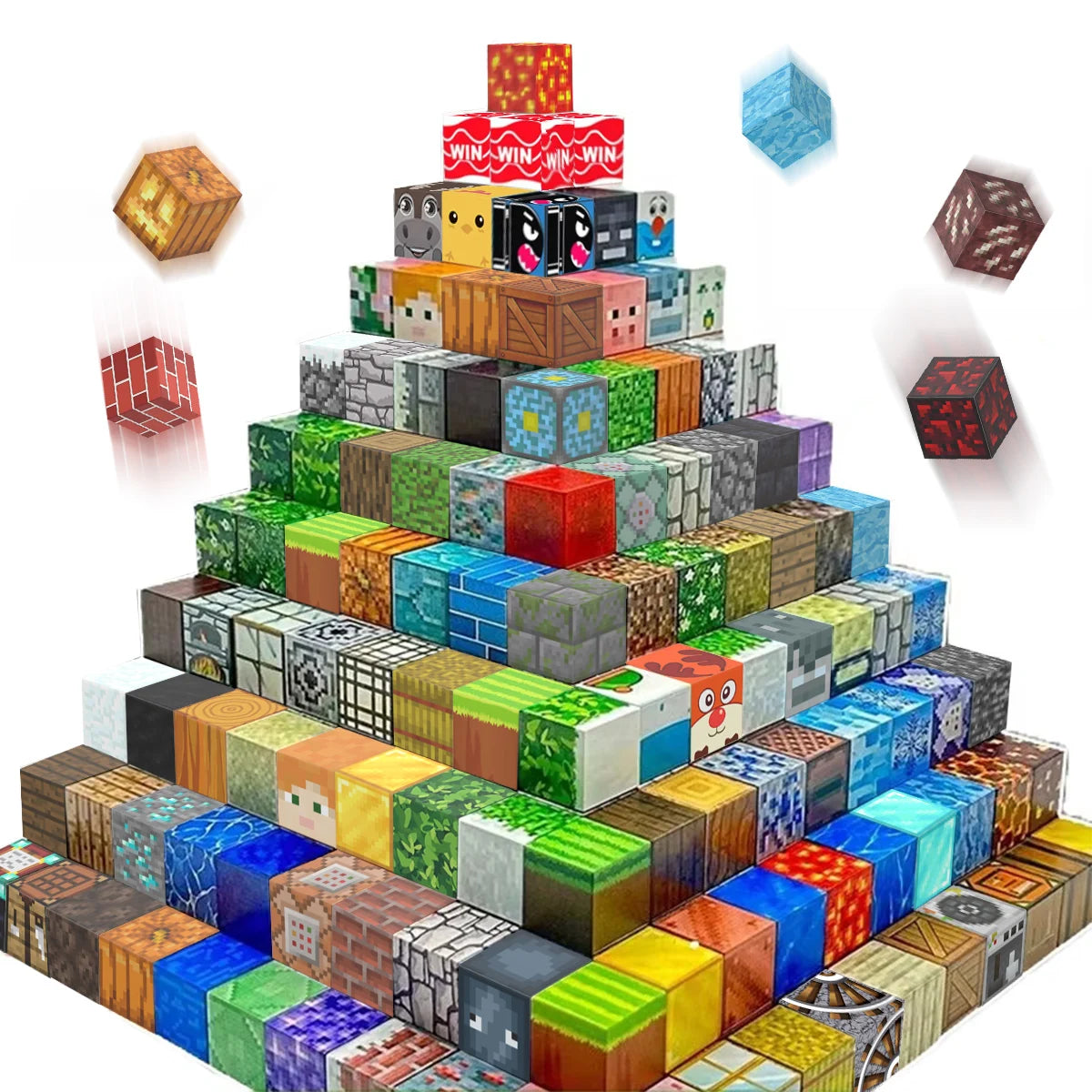 Building Blocks Mine World Cube Set for Boy Girl Age 3+ DIY Model  Stem Montessori Sensory Toys Gift