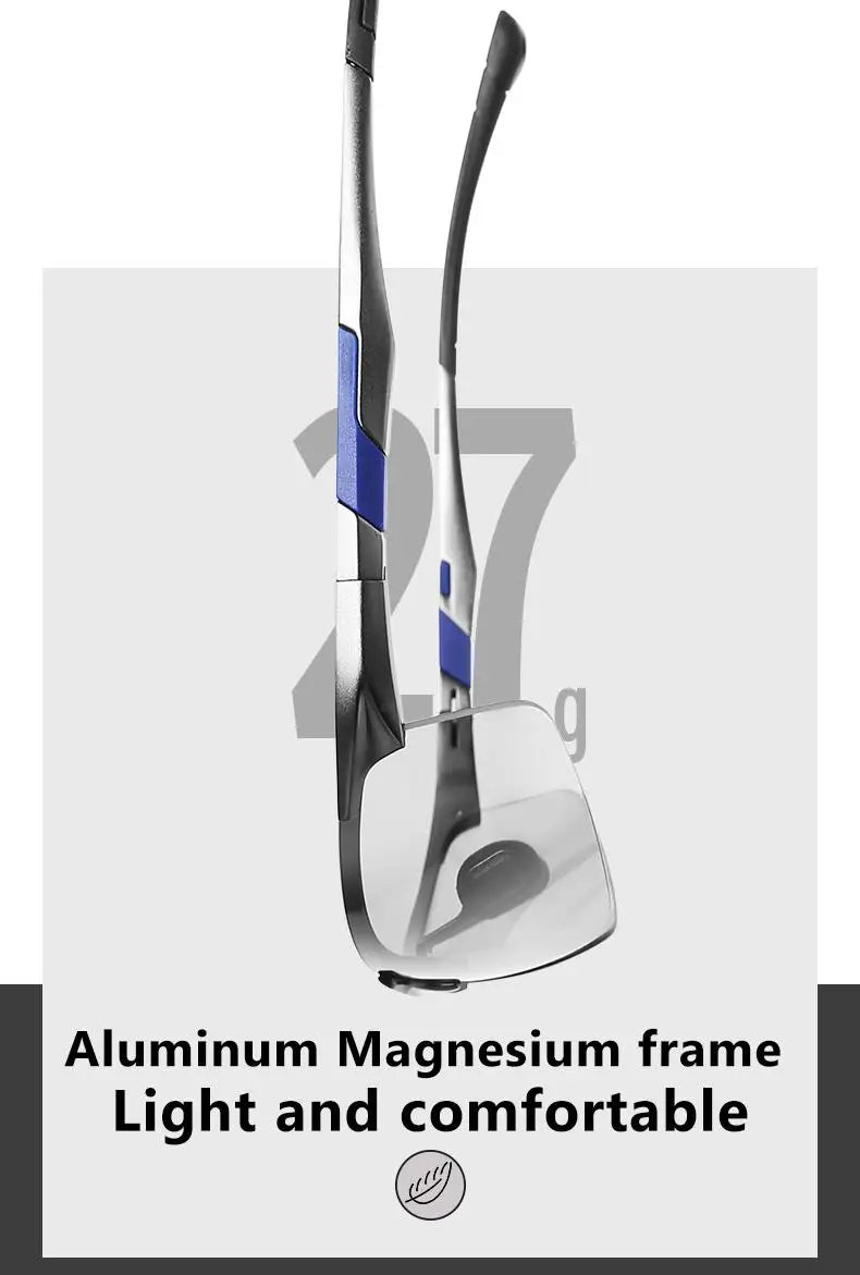 Aluminum Photochromic Polarized UV400 Day Night Driving Sunglasses for Men Women