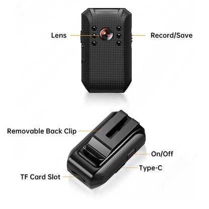 Full HD 1080P Mini Camera Wearable Body Pen Cam Digital Small Sport DV Micro Camcorder Video Recorder Support Hidden Card