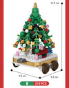 Merry Christmas Train Santa Claus Sleigh Carriage Christmas Tree Building Blocks Assembly Bricks Toys 's Xmas Gifts