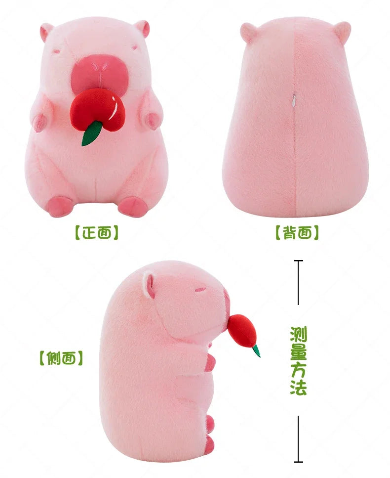 30/40/50cm Kawaii Capybara Plush Toys Fruit Series Big Size Capybara Stuffed Doll Anime Soft Pillow Cute Dolls Kid Birthday Gift