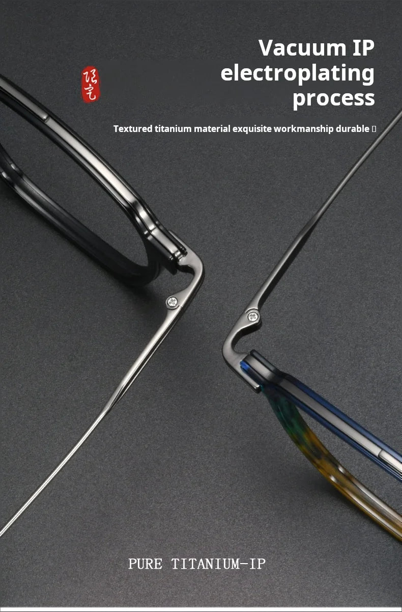 Luxury Lightweight Titanium Pilot Double Bridge Eyeglasses Frames