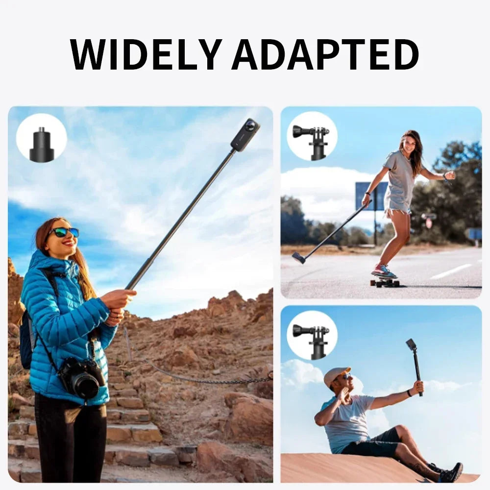 Invisible Selfie Stick and Bullet Time Handle Bundle for Insta360 X5 X4 X3 GO 3S Ace Pro