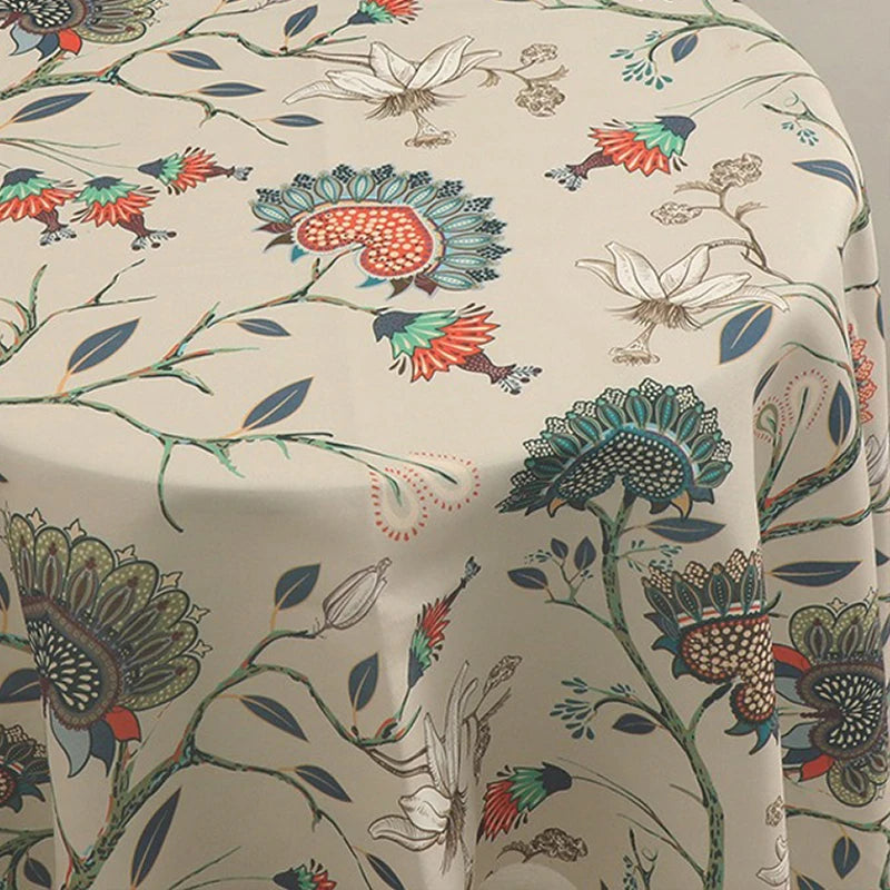 1M/2M/3M 30colors plant floral print canvas fabric for Home textile DIY sewing tent tablecloth, luggage bags Cloth by the meter