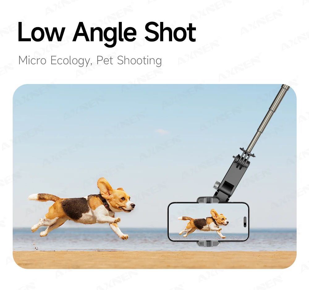 Q19 AI Desktop Gimbal Stabilizer 360 Rotation Auto Face Tracking Mobile Phone Handheld Anti-shake Selfie with Fill Light