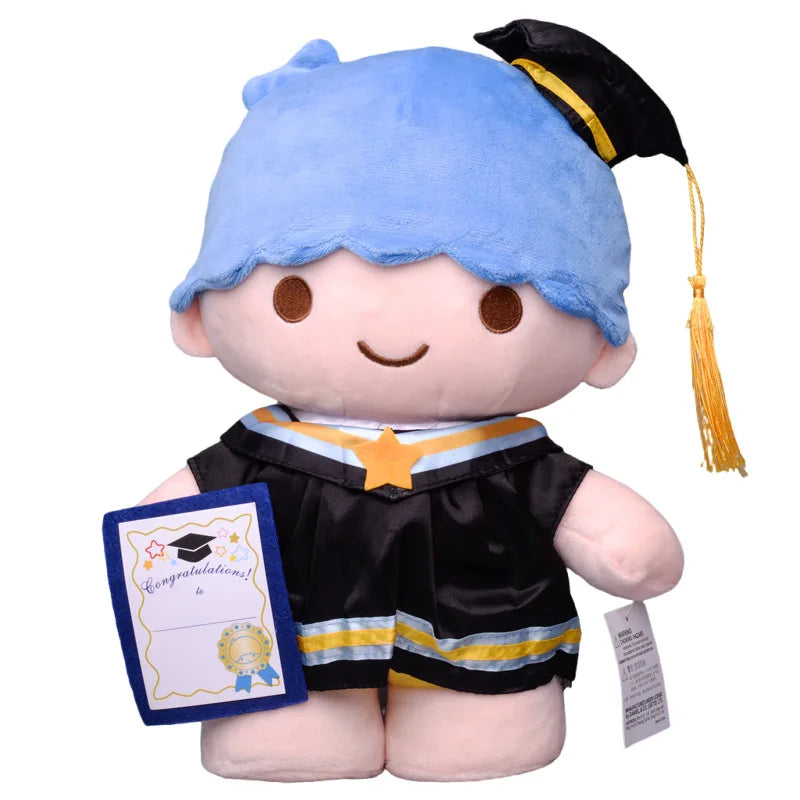 Kawaii Cartoon Plush Doll with Hat Soft Sofa Pillow