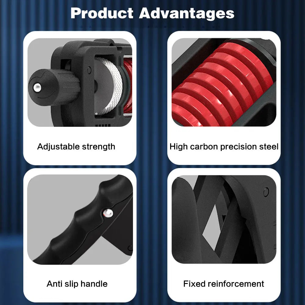 Grip Strength Trainer, Hand Grip Strengthener, Adjustable Resistance Forearm Strengthener, Perfect for Musicians Athletes