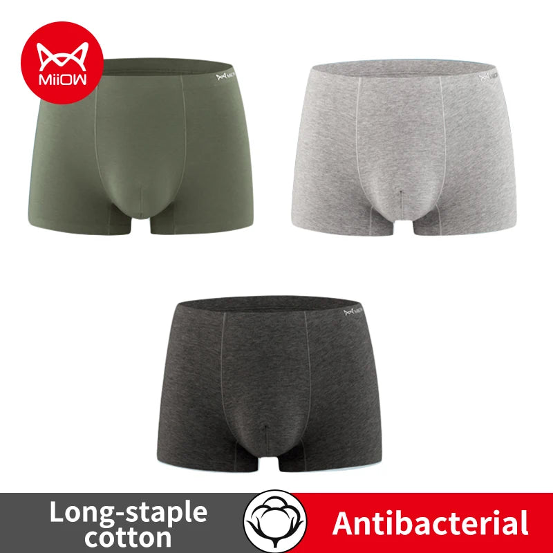 3-Pack Men’s Graphene Antibacterial Boxer Shorts – Comfortable & Durable