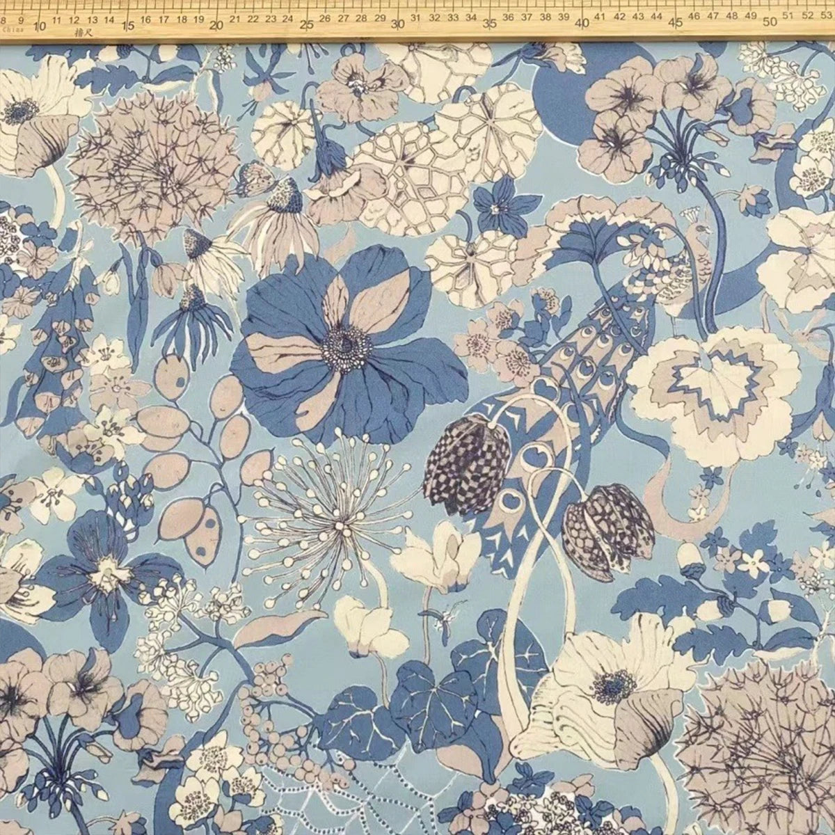 1M 80s 100% Cotton Like 2025 Liberty Moonlight Garden tana lawn cotton Fabric DIY handmade Sewing Dress Clothing Designer cloth