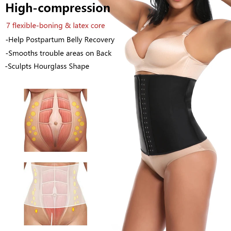 Waist Trainer Women Slimming Sheath Weight Loss Shapewear Body Shaper Tummy Reducing Girdles Belly Shapers Modeling Belt Corset