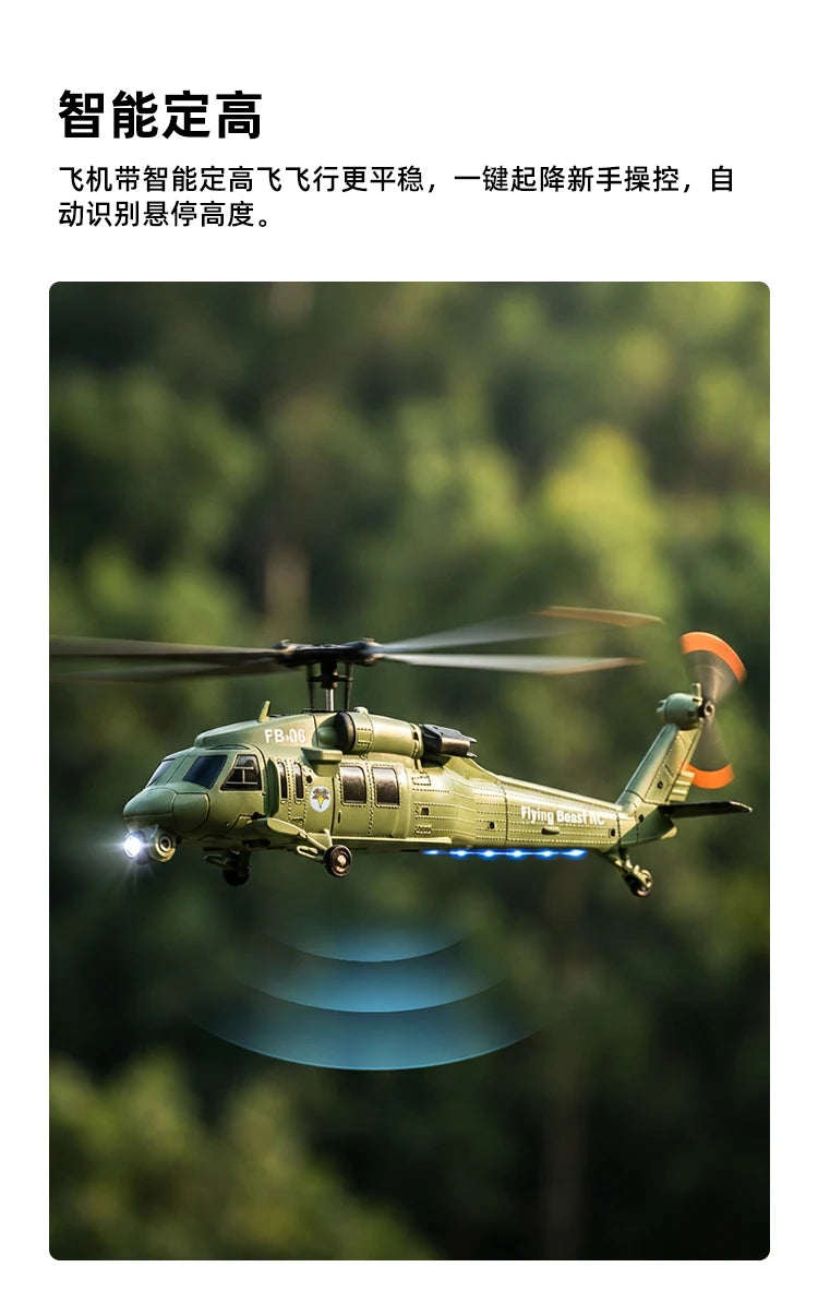 Black Hawk UH60 Remote Control Helicopter With Six Axis Gyroscope