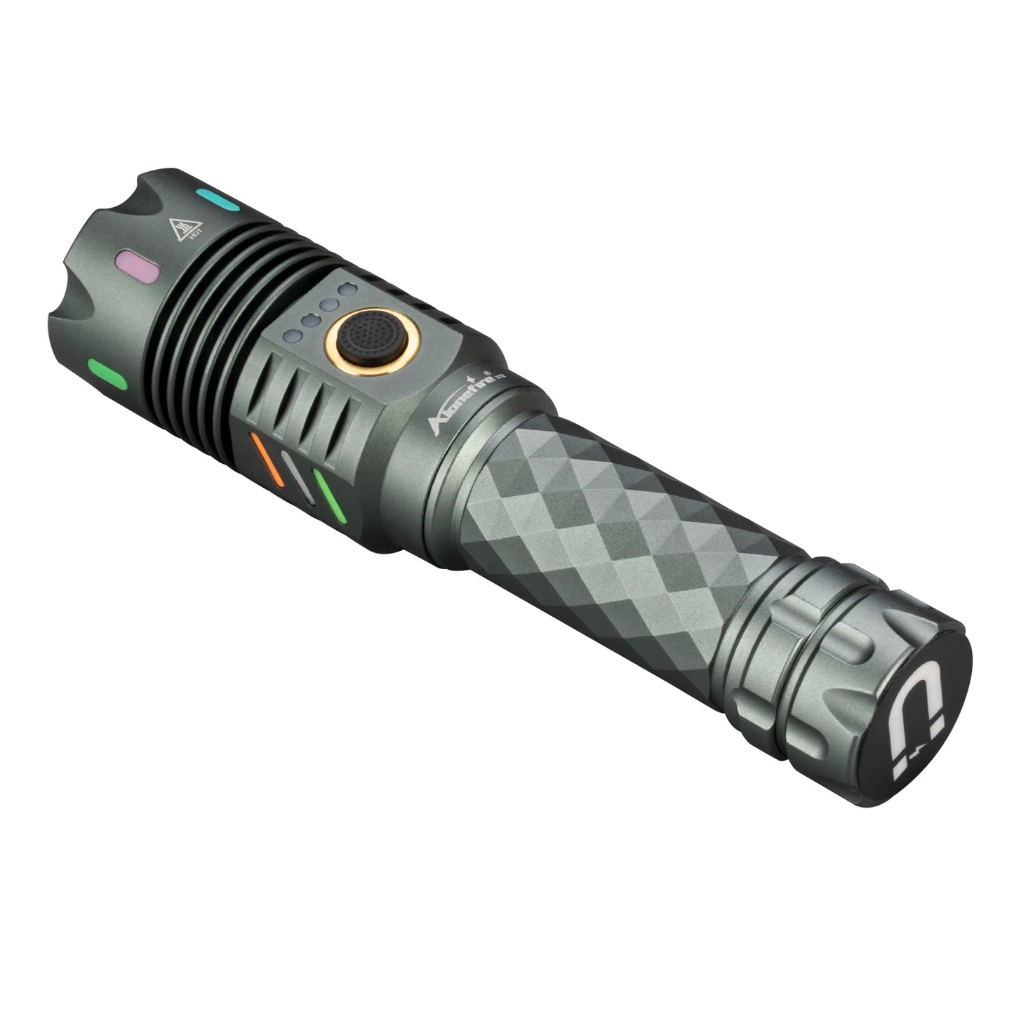6000 Lumen Rechargeable LED Flashlight With Magnetic Base