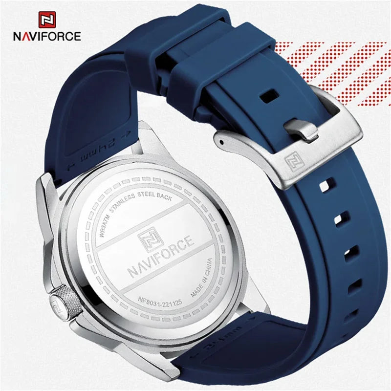 Waterproof Men's Watches Sport Silicone Strap Male Luminous Clock