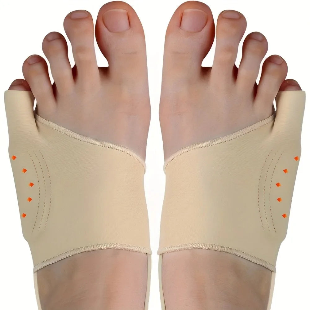 2pcs Silicone Toe Separators with Gel Cushion & Anti-Slip Strap - Comfortable, Machine Washable for Men & Women Foot Care Tool