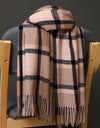 Autumn Winter Warm Cashmere Scarf Dot Pattern Long Tassels Women Thicken Wrap Shawl Lady muffler Wool Pashmina