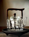 Large Capacity 1300ml Wooden Handle Glass Teapot High Borosilicate Heat Resistant Glass Beam Tea Pot Kungfu Tea Set Teaware