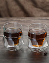 120/130ml Double-layer Glass Cup Hanging Ear Espresso Coffee Cup Anti-scalding Milk Party Brandy Wine Teacup Clear Mug