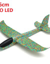 48cm LED DIY Kids Toys Hand Throw Flying Glider Planes Foam Aeroplan Model Party Bag Fillers Flying Glider Plane Toys Kids Game