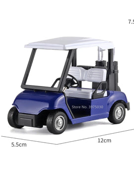 1/20 Scale Alloy Golf Cart Model Toys Metal Diecast Car Model High Simulation Pull Back Vehicle Toy Collection
