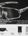 Photochromic Bicycle Glasses UV400 Goggle Large Frame Men Women Sports Bike Eyewear Sungless Adjustable Cycling Glasses